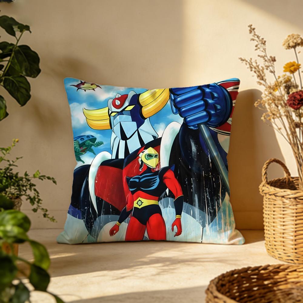 Trendy UUFO Robo Grendizeres Cushion Cover Versatile DoubleSided Pillow Case Fit for Sofa Bed Car  Daily Decor