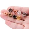 50pcs Alloy Loose Spacer Beads with Box Jewelry Making DIY Bracelet Handmade Accessories Crown Beads ConnectorsEnd Beads Cap TMZ