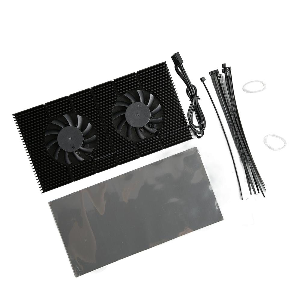 GPU Backplate Radiator Aluminum Alloy Fast Heat Sink 4 Pin Backplane Memory Cooler for RTX3090 3080 3070