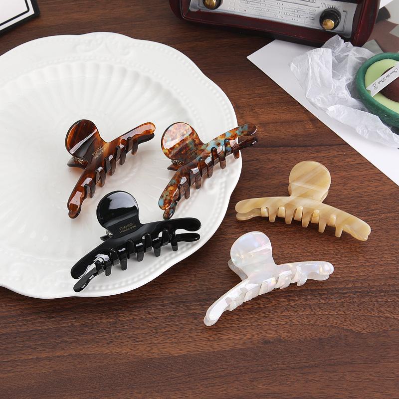 Elegant And Elegant Hair Clips For Women, Hair Grab Shark Clips For The Back Of The Head, High-End Acetic Claw Clips