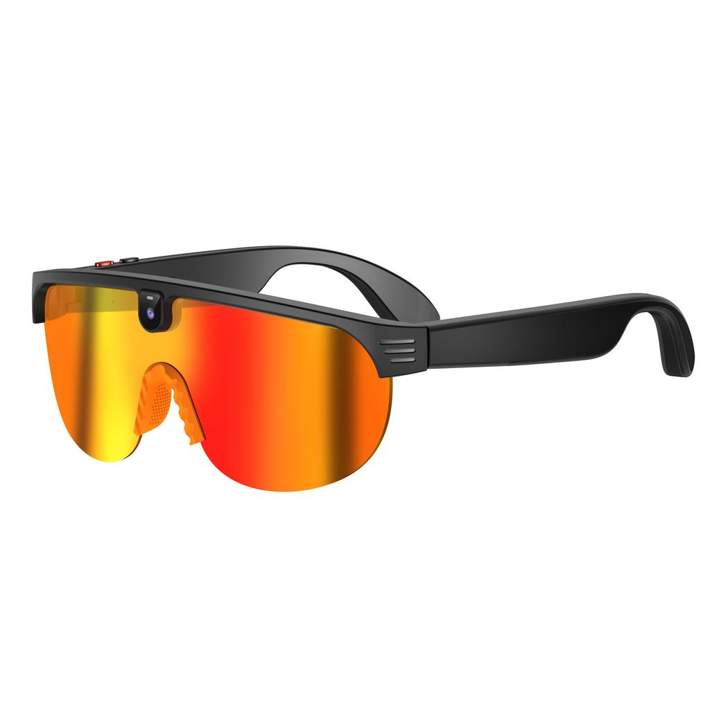 4K Polarized AI Smart Cycling Glasses Men 800W Camera Video Recording Translation Sunglasses Bluetooth Call Music Sports Glasses Image Stabilization