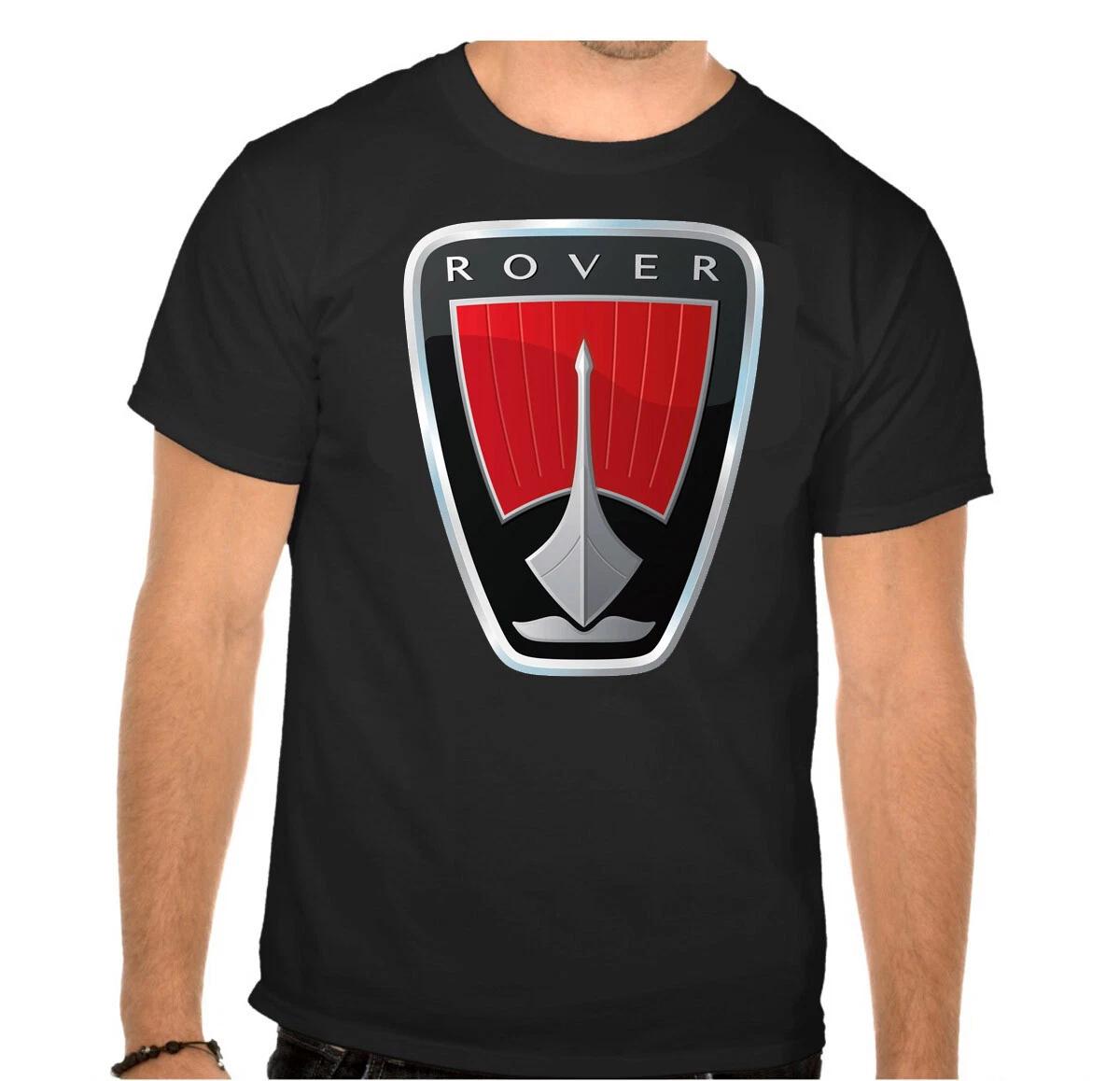 

Логотип Rover Автомобиль Черный 100% Хлопок Футболка Мужские Футболки Топ -802- 2XL