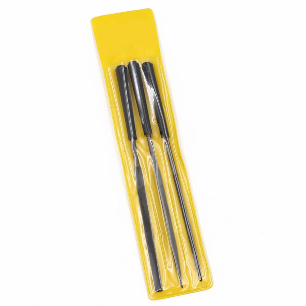 Hand Tools Diamond Files Stone Tile Wood Glass Plastic Flat Nonslip Plastic Round Silver + Black Triangle 3pcs
