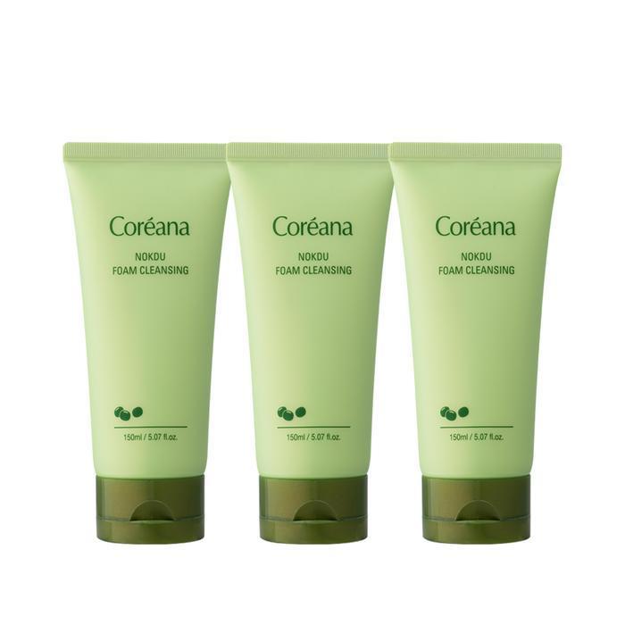 

Coreana Green Bean Cleansing Foam, Rich Foam, Mild, Low-Irritation Foam Cleansing, 3 Pack (40013651)