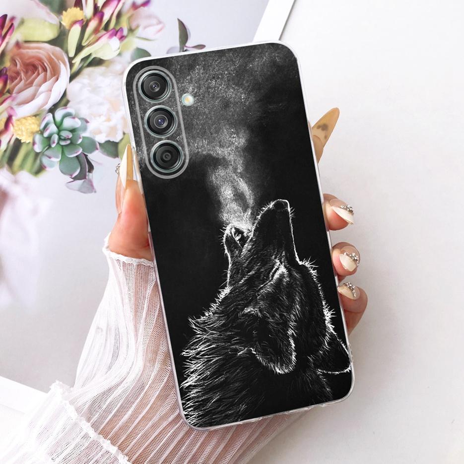 Etui do Samsung Galaxy M55 SM-M556B Nowe Kwiaty Motyl Malowane Pokrowiec Miękki Silikonowy Etui Do Samsung M55 M 15 Galaxy M15 Torby