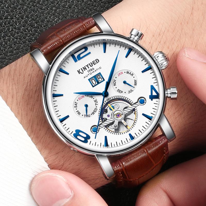 Buy KINYUED Men Luxury Tourbillon Automatic Mechanical Watches Fashion