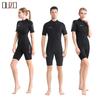 OUZO 3mm Super Elastic Short Sleeve Wetsuit - Warm, Thickened One-Piece for Cold Water Surfing, Swimming & Diving