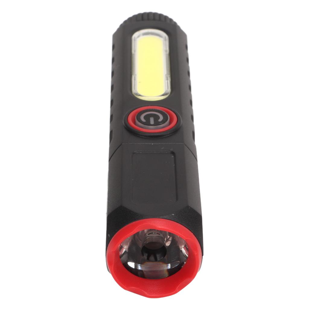 Camping Flashlight 4 Modes   Waterproof Magnetic Tail Hands   COB Light Flashlight with Clip