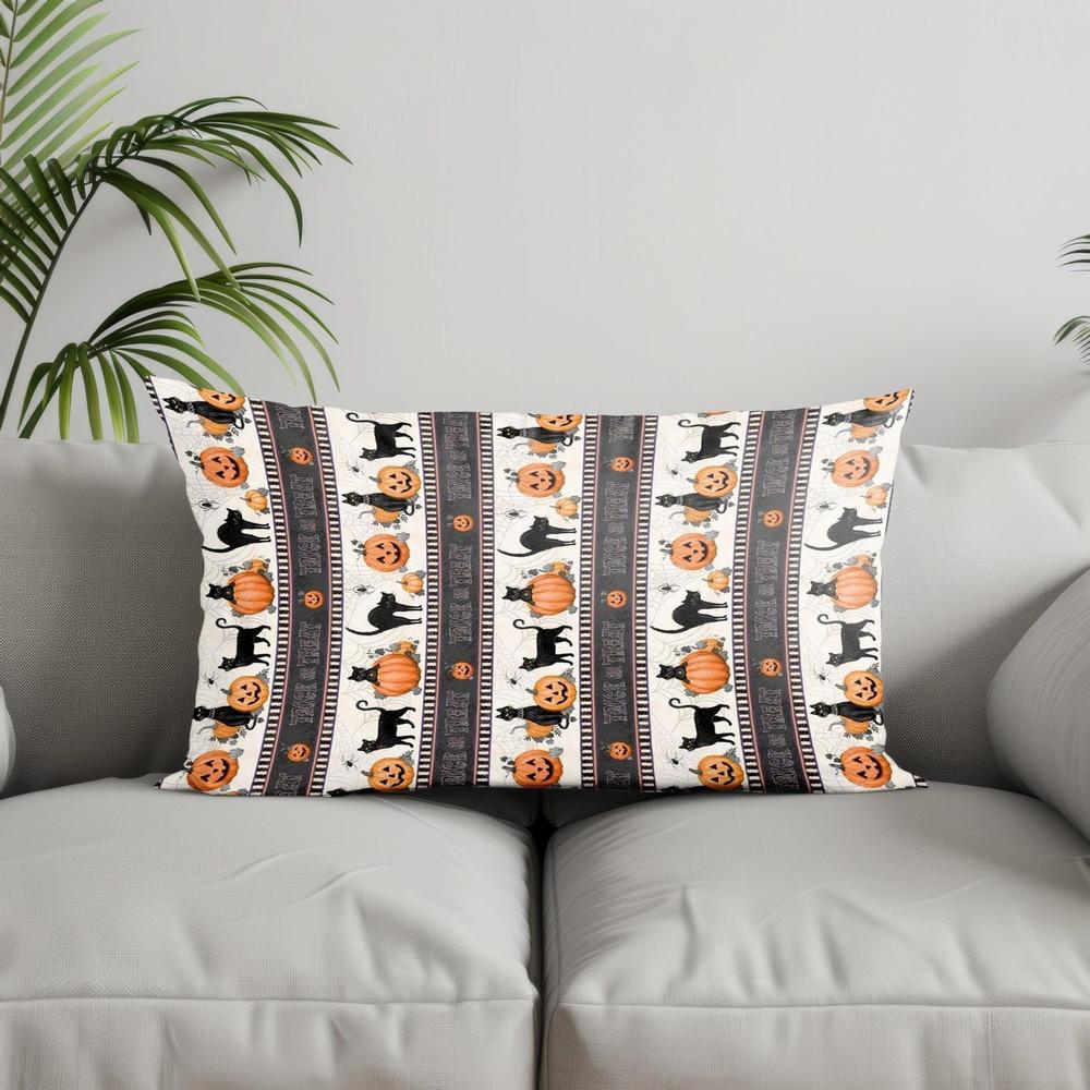 Home Decor Halloween-themed Printable Pillow Covers Suitable For Sofa Bedroom Car Pillow Cover Cushion Rectangular Back Cushion