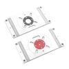 High Compatibility Aluminium Router Table Insert Plate For Enhances Woodworking Accuracy Professional & DIY Woodworkers