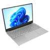15.6in Laptop for Win 11 1920x1080 2.4GHz 5GHz WiFi Fingerprint Unlock HD Laptop Silver