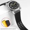 For Hamilton Khaki Deep Diving H78585333 H78505330 H78535380 Waterproof Watch Strap 24mm Rubber Strap Black Yellow Wristband