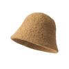 Winter Fuax Lamb Fur Fisherman Hat fro Women warm Wool Ear Protection Cap Windproof Female Panama Caps Foldable Women Bucket Hat