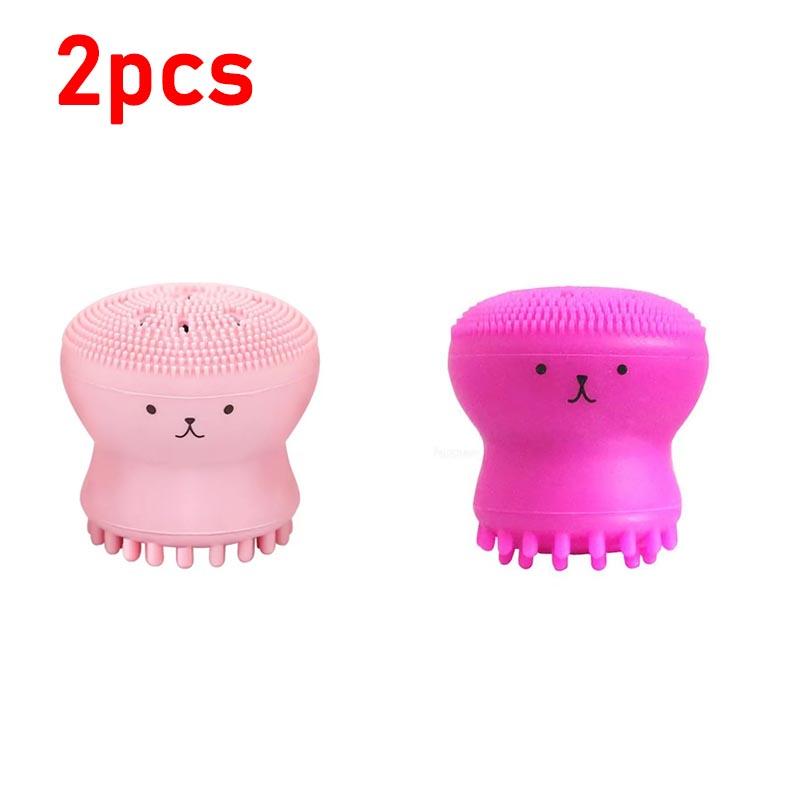 New Face Massage Brush Pore Cleaner Brush Silicone Face Scrubber Skin Care Brush Deep Cleaning Exfoliator Tool XJS02