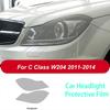 PPF Car Headlight Protective Film Transparent Black TPU Sticker for Mercedes Benz C Class W204 C63 AMG 2011-2014 Accessories