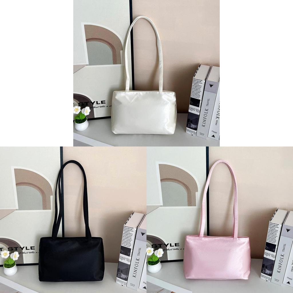 Nylon Tote Bag With Magnetic Closure For Daily Use In Elegant Art Style