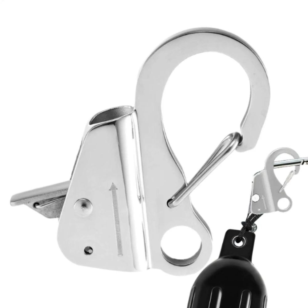 Quick Threading Stainless Steel Hooks Adjustable Sliding Spring Hooks  Marine Hardware