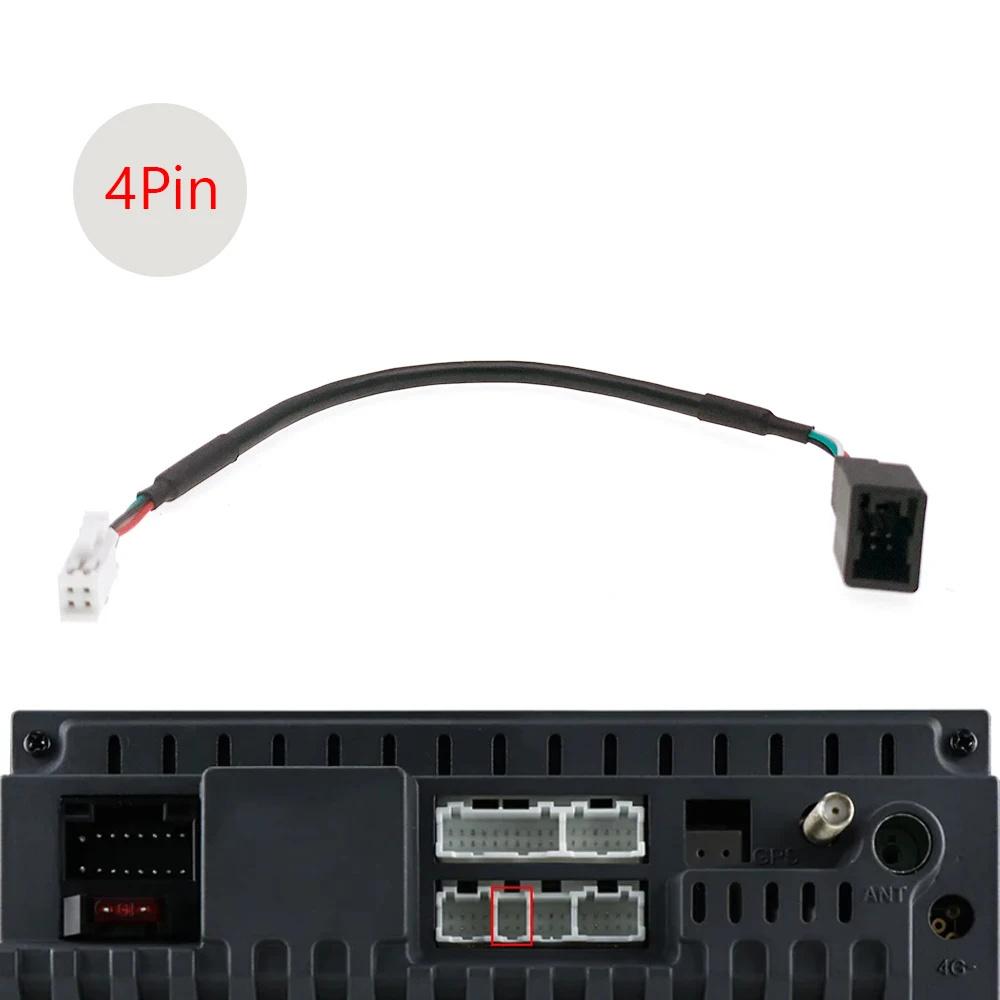 4Pin 6Pin Car Radio Wire Harness Cable Adapter For Mitsubishi PAJERO ASX Android Multimedia Player