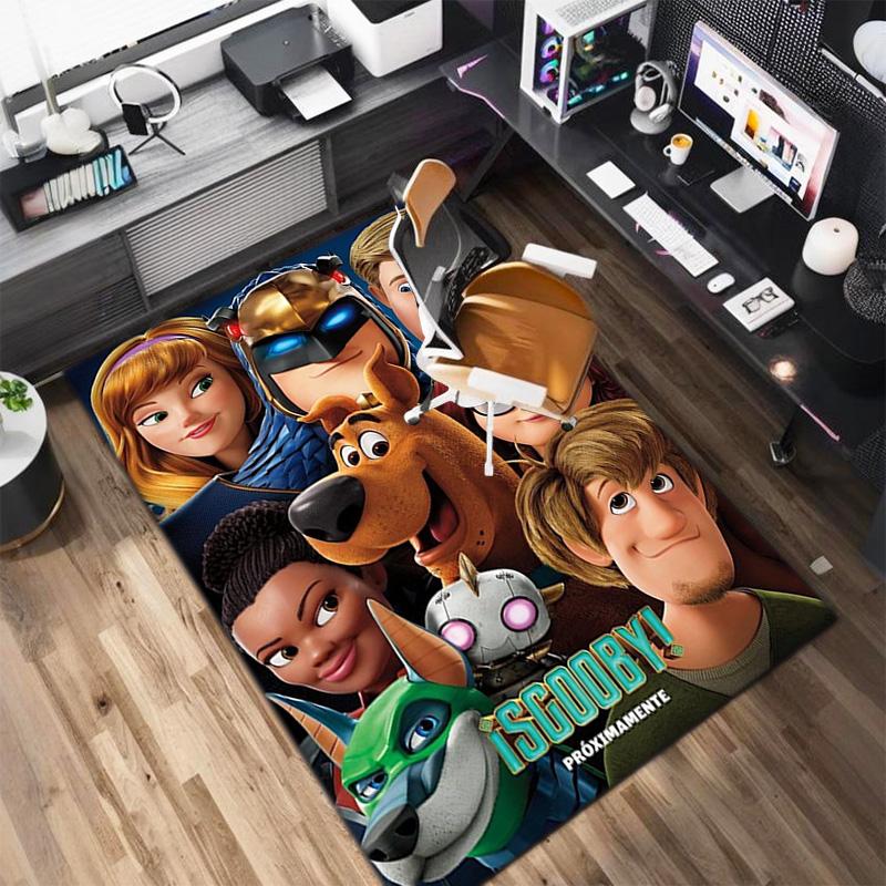 Halloween Cartoon Comedy Adventure Movie Scooby-Doo Carpet Is Suitable for Living Room and Bedroom Doormats Office Balcony Decorative Carpet V8