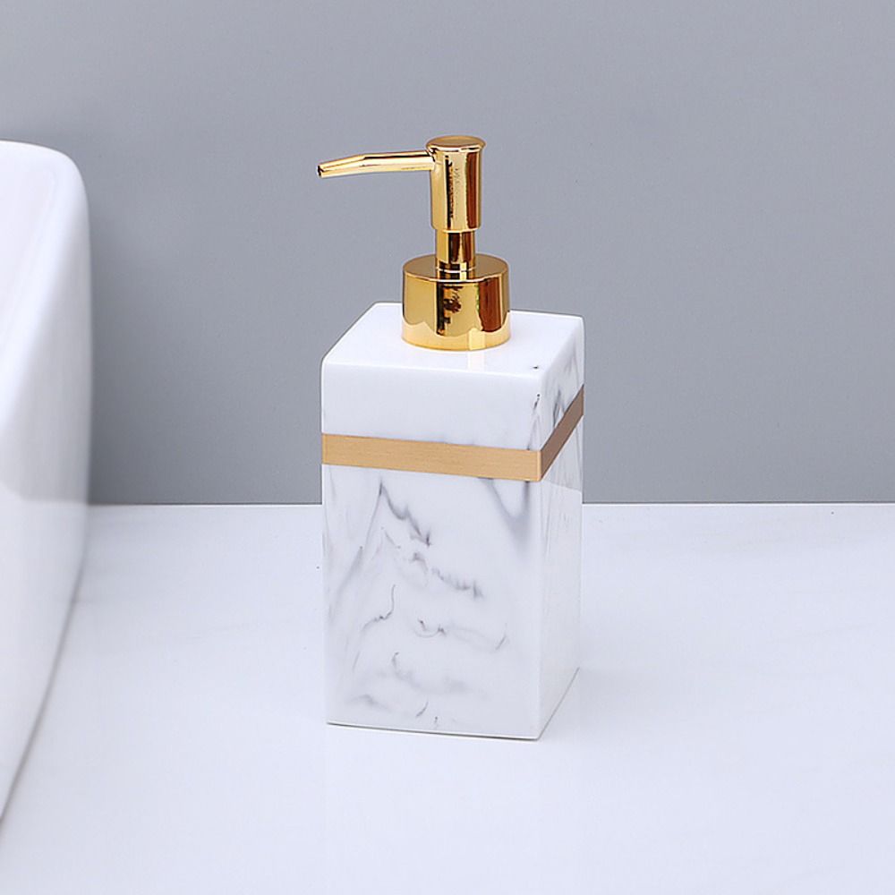 Imitation Marmor Lotion Spender Flaschen Leichter Luxus Flüssigseifenbehälter Arbeitsplatte