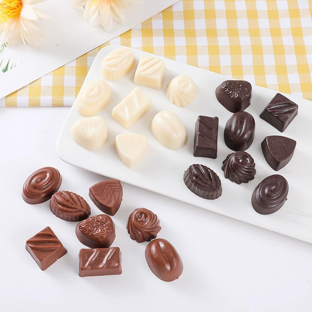 Fake Chocolate and Food Samples for and White 3 Colors x Set of 24 [Shinwa Hiroba] Candy, White, Black, Brown, Decoration, Christmas, Valentine's Day,