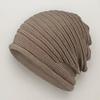 2pcs Womens Knitted Wool Pullover Beanie Versatile And Warm Slouchy Hat