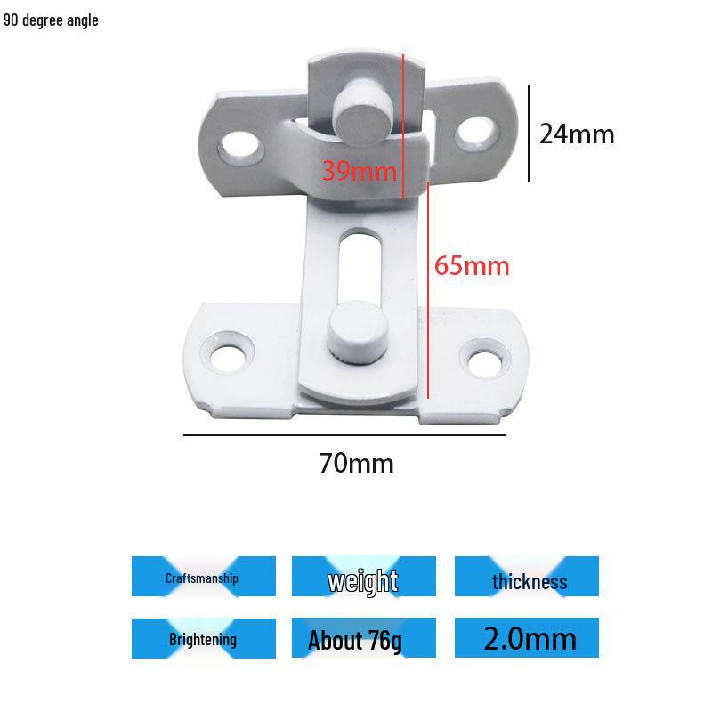 Stainless Steel Anti-Theft Indoor Door & Window Lock Bolt