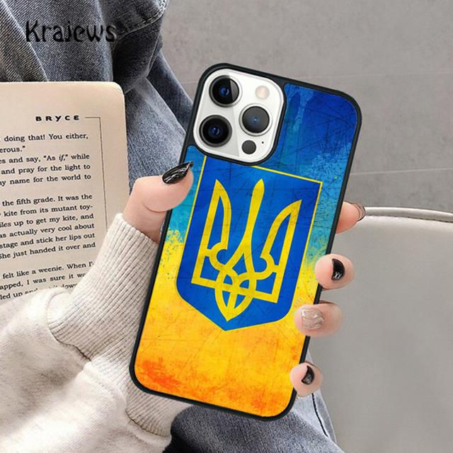 Ukrainian Flag Soft Phone Case For iPhone 17 Air 16 15 14 Max Plus 11 12 13 Pro Max Phone Cover coque Shell Fundas
