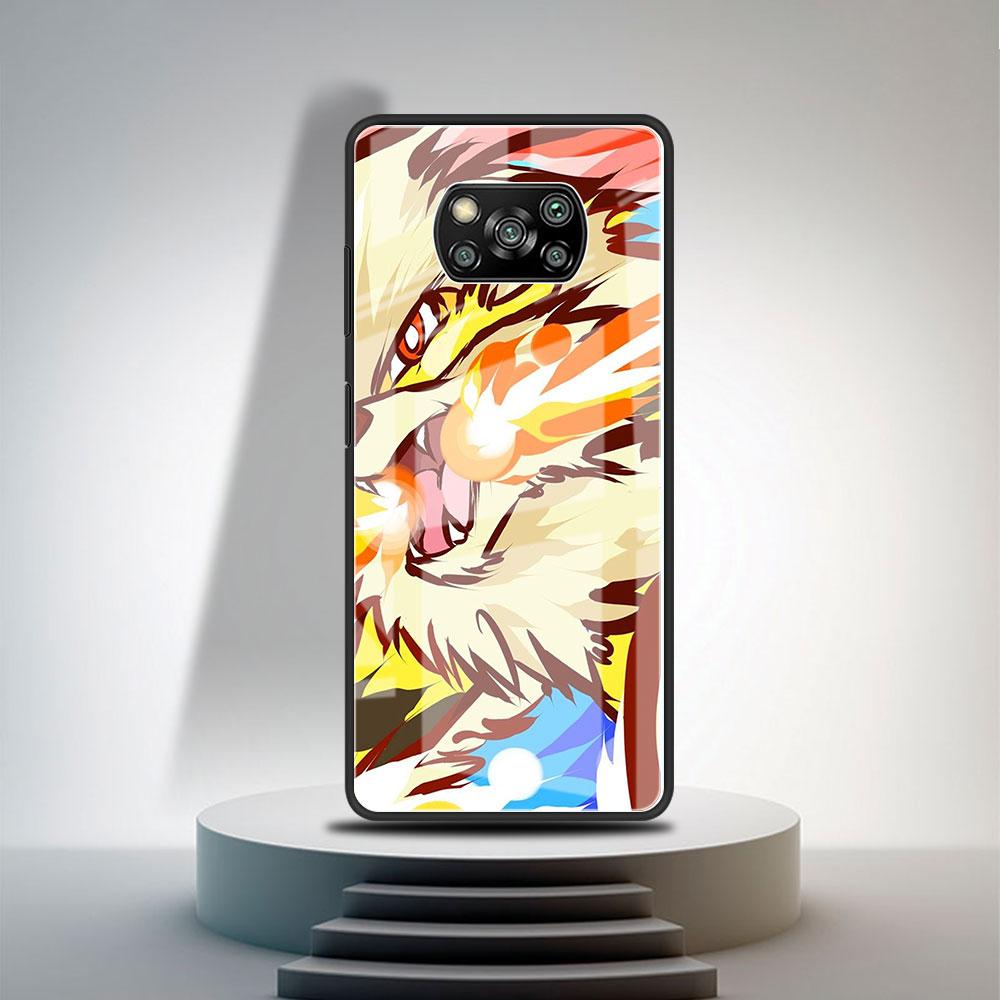 Glass Case For Xiaomi Poco X3 NFC 11 Lite 11T F3 M3 For Redmi Note 11 10 9 8 Pro 10S 9S 9A 9C Phone Cover Anime Cool Pokemon