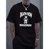 Letter Pattern Crew Neck Unisex T-shirt