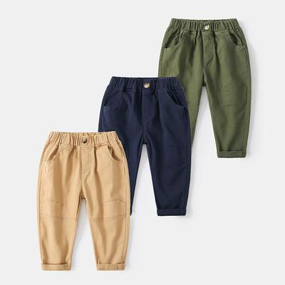 New Children's Street Trend Mid-waist Trousers, Simple Autumn Boys' Pants, Comfortable Cotton Casual Pants