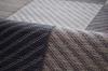 IKEHIKO DX Colorful Block Rug/Carpet, Made In Japan with Igusa Grass, Approx. 191 X 191 Cm, Gray, Non-Woven Backing #1711520