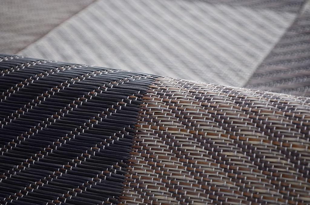IKEHIKO DX Colorful Block Rug/Carpet, Made In Japan with Igusa Grass, Approx. 191 X 191 Cm, Gray, Non-Woven Backing #1711520