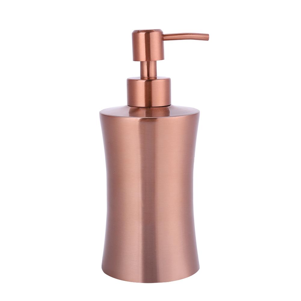 304 Stainless Steel Soap Liquid Shampoo Lotion Dispenser Home Hotel Bathroom Accessory (400ml)