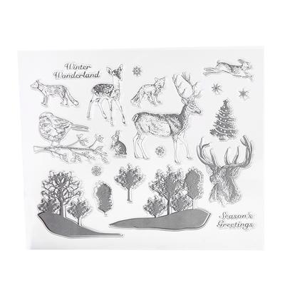 Sello de Silicona Transparente Sellos de Goma Transparente DIY Scrapbooking Tarjetas Fotográficas Postales Decoración
