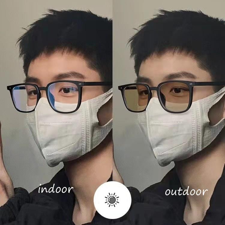 Modische Blaulichtblockierende Brille Herren Quadratisch Klar Schwarzer Rahmen Computerbrille Damen Klar Strahlenschutzfilter Brille