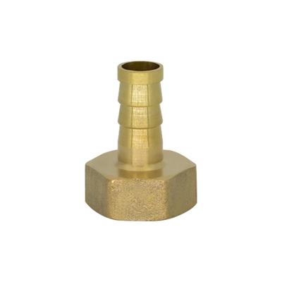 Female Thread Straight Pipe Connector (3/4") with 19mm Hose Brass Barb Tail - Fitting Joint Coupler Adapter