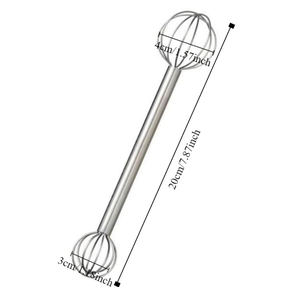 Double Head Egg Beater Multi Functional Sauce Mixing Spoon Food Grade Baking Whisk  Home Use