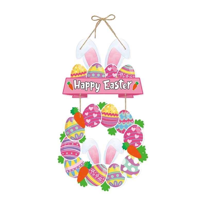 

Весенняя дверная композиция, включающая 4 тематических предмета, Декор для дома на время отпуска, Для домашнего празднования и витрины магазина