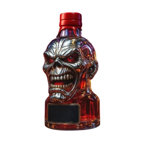 300ML Whiskey Decanter Unique Glass Whiskey Bottle Statue Artistic Liquor Container Iron Lady 50th Anniversary Whisky Gift for Whiskey Lovers