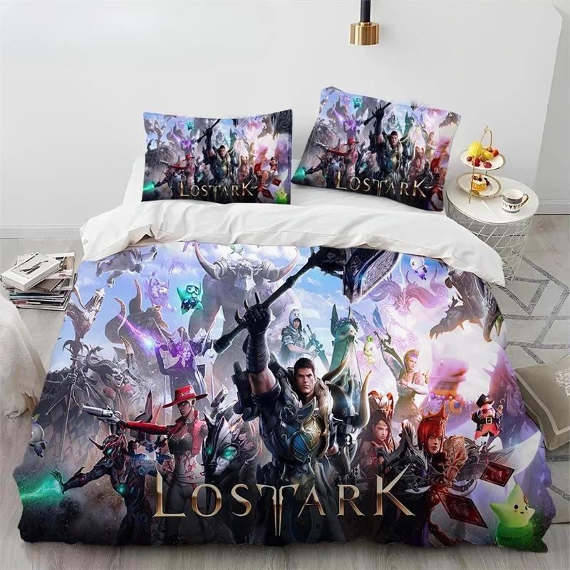 3D Lost ARK Spel Gamer Tecknadstäcke Sängklädesset, Påslakan Sängset Täcke Örngott, King Queen Size Sängklädesset Gåva