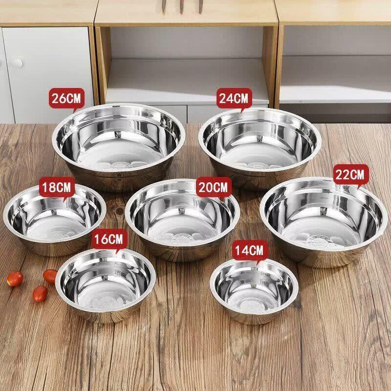 Yangge 304 Stainless Steel Deep Bowls (5-Pack)