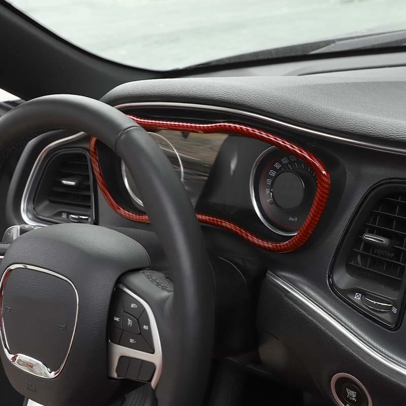 Instrument Panel Decoration Protective Cover For  Dodge Challenger 2015 Up Car Interior Accessories