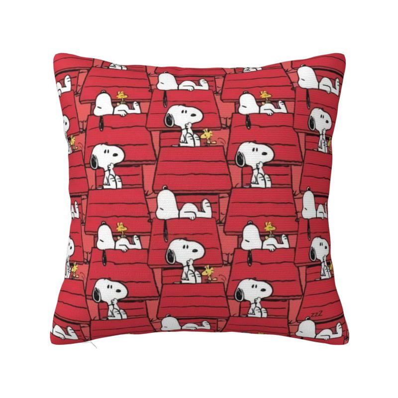 Benutzerdefinierter S-Snoopys Halloween Kürbis Kissenbezug Luxuriöser Kissenbezug Quadratischer Kissenbezug