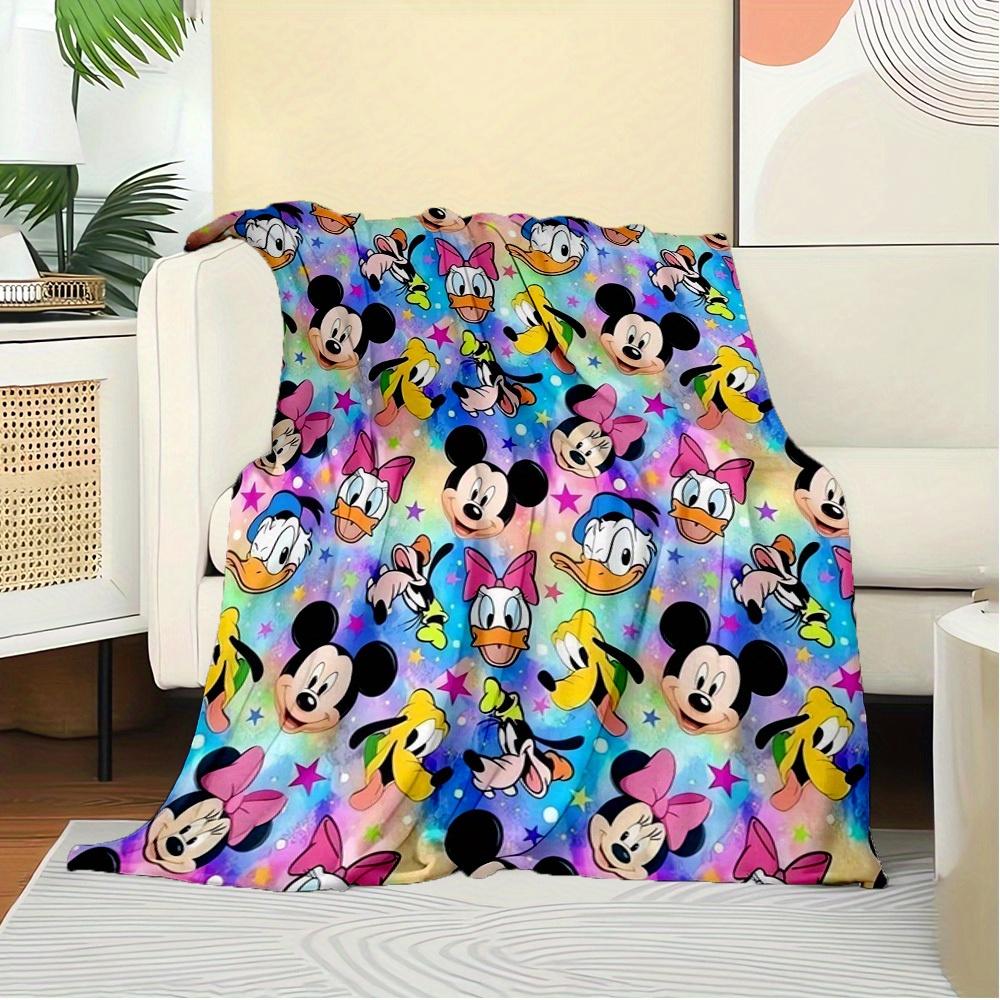 1pc Mickey Mouse and Friends Velvet Throw Blanket for Bedding, Sofa Cover, Gift or Home Decor - Soft and
