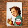 1PC Vintage Amstel Beer Tin Sign, Retro Wall Art For Kitchen & Bar, 8x12In/20x30Cm