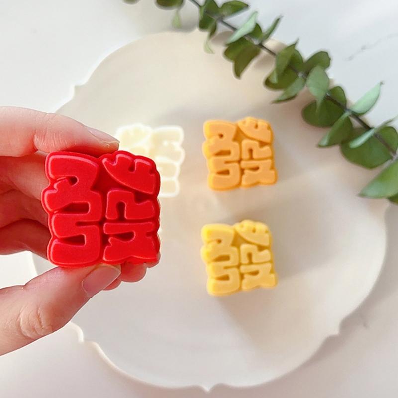 Fa Character Shaped Mooncake Press Mold Cookie Stamps Chinese MidAutumn Moon Cake Makers Decoration Tool for DIY Cookie