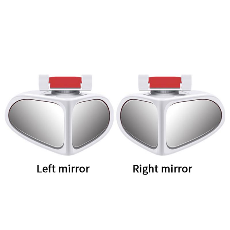 1/2 Stück Auto Totwinkelspiegel Auto Rückspiegel Doppelseitiger Spiegel 360 Grad Verstellbar Weitwinkel Totwinkelspiegel Rückfahr
