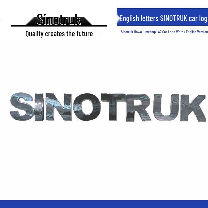SINOTRUK Howo Golden Prince A7 English Logo Emblems for Chinese Heavy Duty Trucks Standard