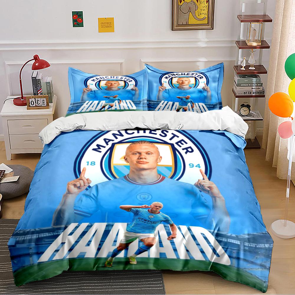 Manchester Haaland Bedding Set Bedding Duvet Cover Set Duvet Cover Pillowcases Home Decor (1 * Duvet Cover 2 * Pillowcases, Without Duvet Insert)
